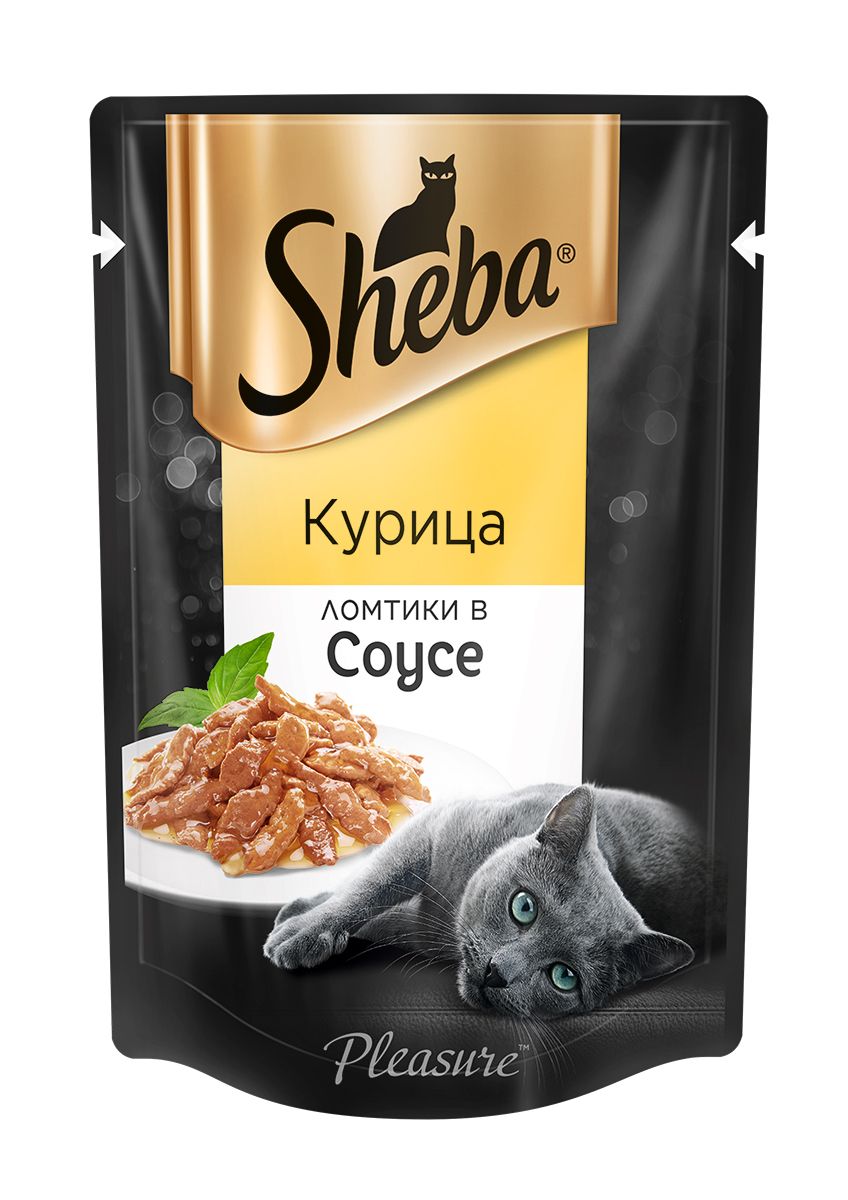 Sheba Pleasure Курица пауч для кошек 75 г