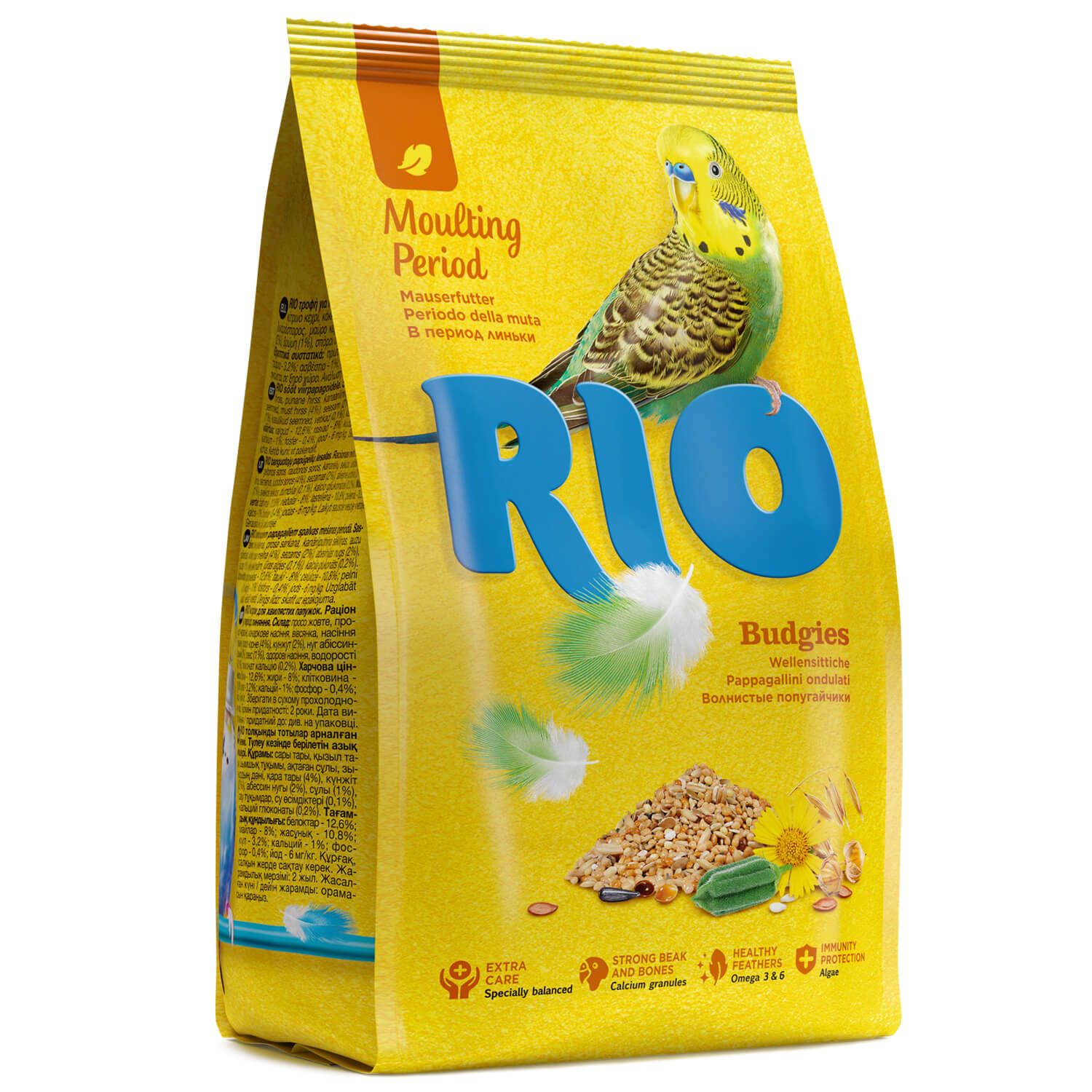 Rio корм в период линьки для волнистых попугаев