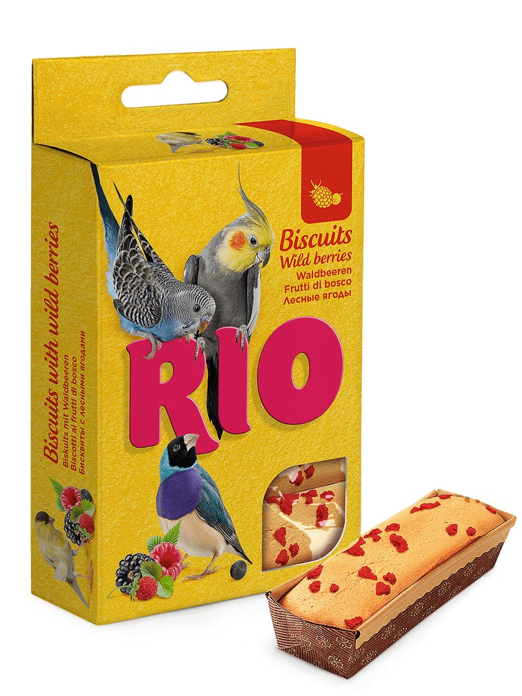 Rio Бисквиты для птиц с лесными ягодами 5*7 г 2