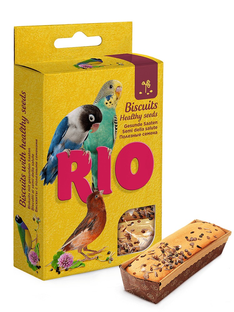 Rio Бисквиты для птиц с полезными семенами 5*7 г 2
