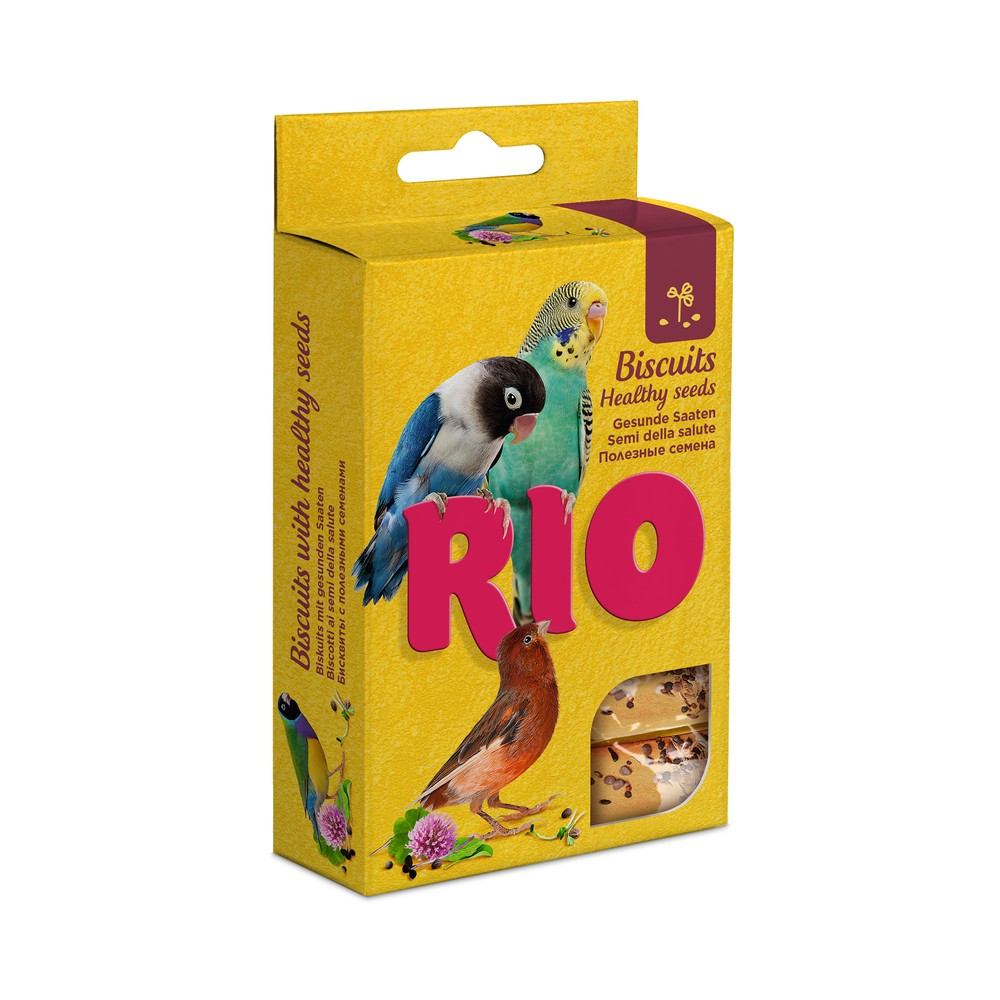 Rio Бисквиты для птиц с полезными семенами 5*7 г