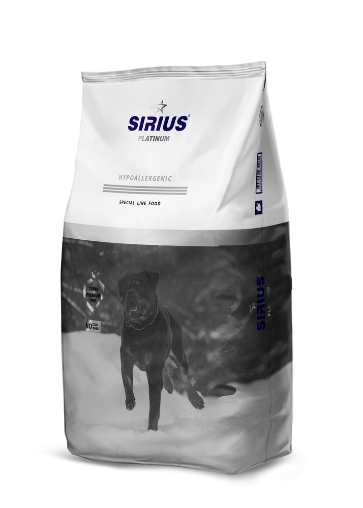 Sirius Platinum Adult Индейка/Овощи для собак 3 кг 1
