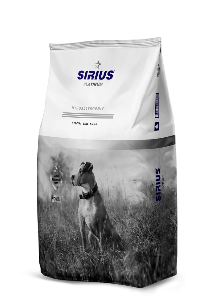 Sirius Platinum Adult Утка/Овощи для собак 3 кг 1