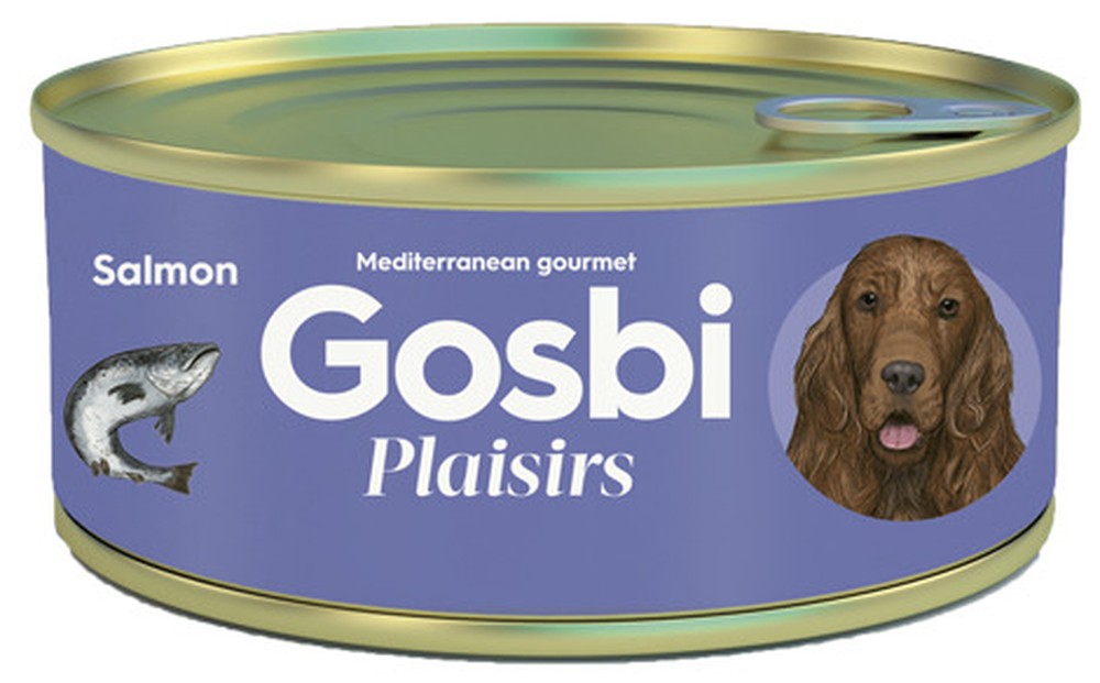 Gosbi Plaisirs Лосось консервы для собак 185 г 1