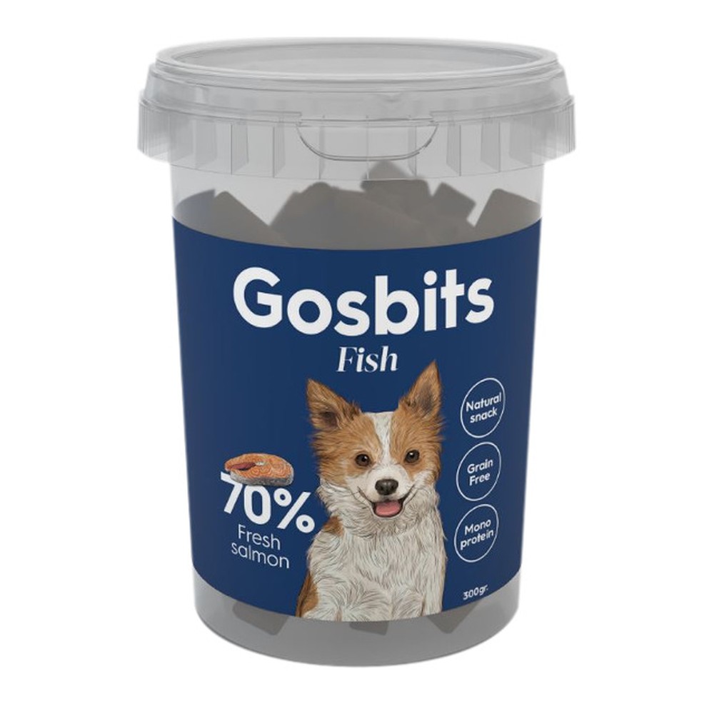Лакомство Gosbits Fish для собак 300 г 1