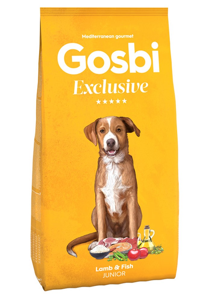 Gosbi Exclusive Junior Lamb&Fish для собак 12 кг 1