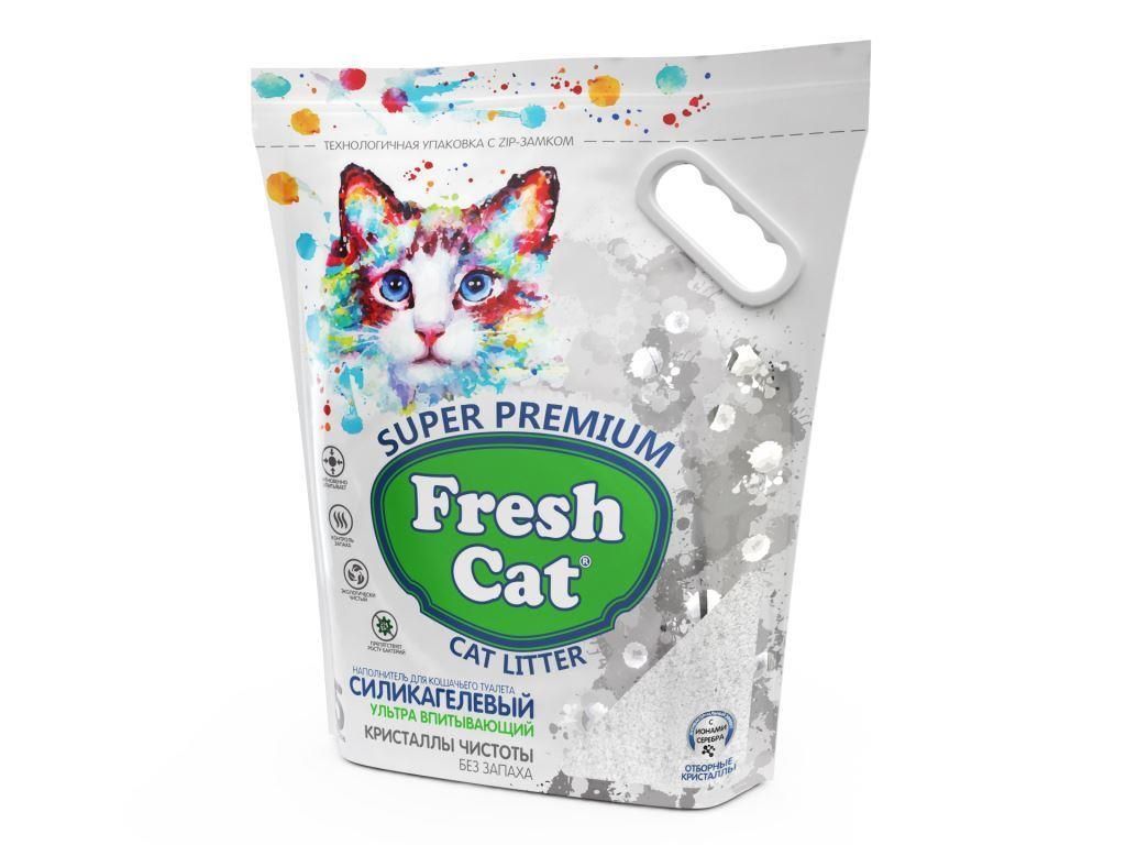 Наполнитель Fresh Cat Кристаллы чистоты для кошек 5 л 3
