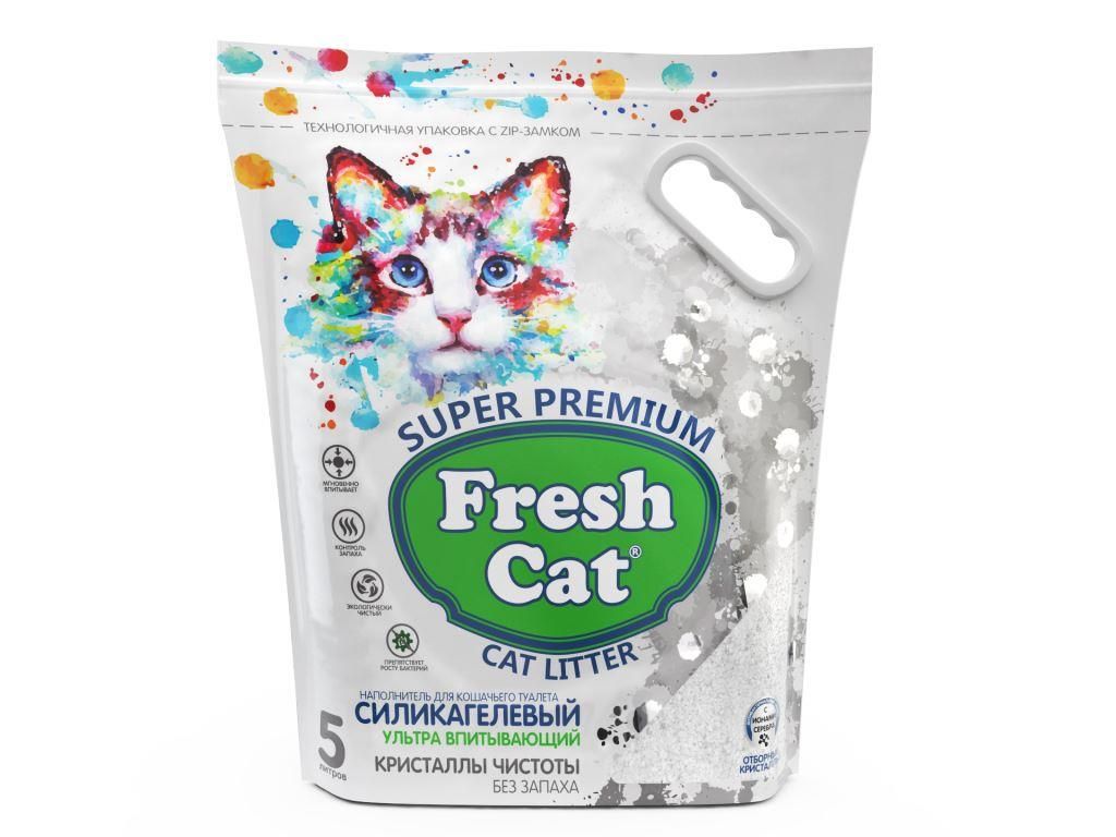Наполнитель Fresh Cat Кристаллы чистоты для кошек 5 л 1