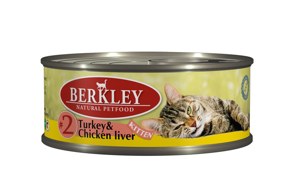 Berkley Индейка/Куриная печень №2 консервы для котят 100 г 1