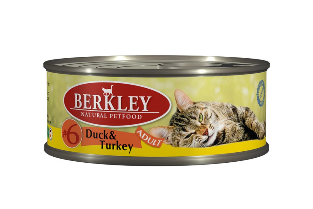 Berkley Утка/Индейка №6 консервы для кошек 100 г 1