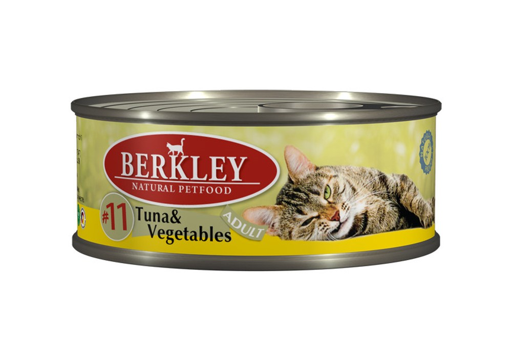 Berkley Тунец/Овощи №11 консервы для кошек 100 г 1
