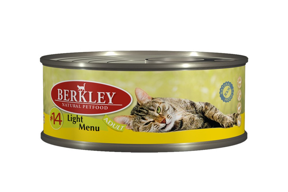Berkley Легкая формула Телятина/Кролик №14 консервы для кошек 100 г 1