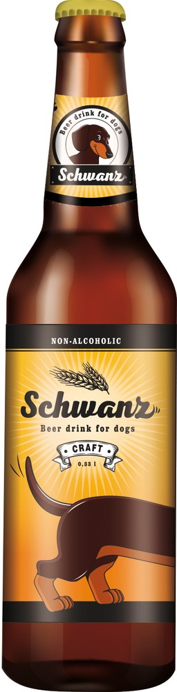Пивной напиток Schwanz (Хвост) лакомство для собак 0,33 л 1