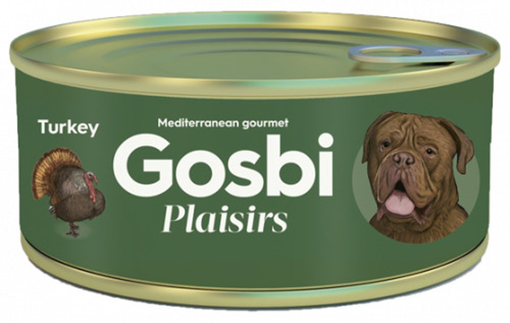 Gosbi Plaisirs Индейка консервы для собак 2