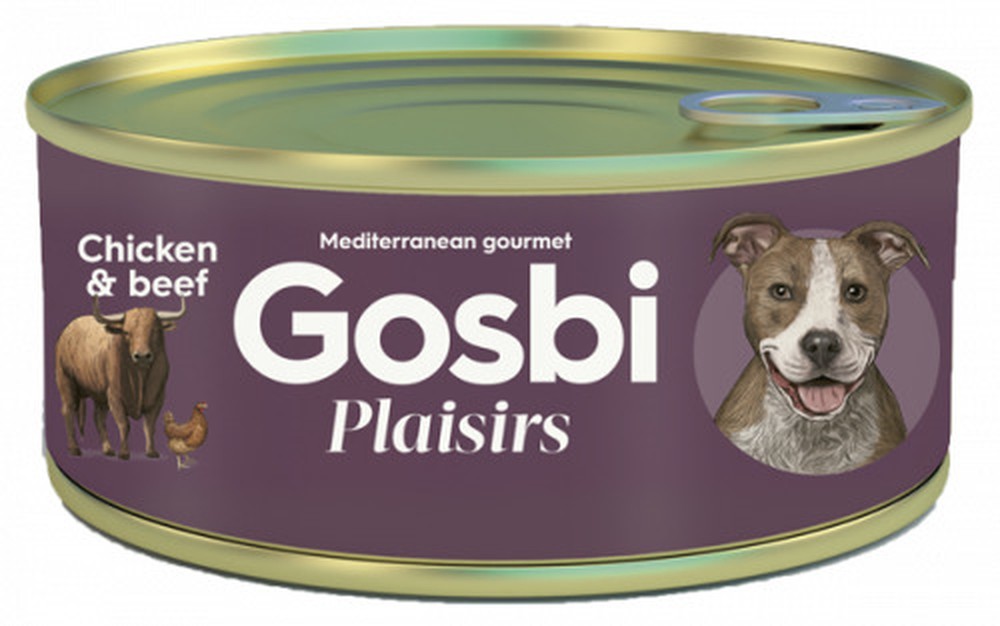 Gosbi Plaisirs Курица/говядина консервы для собак 2