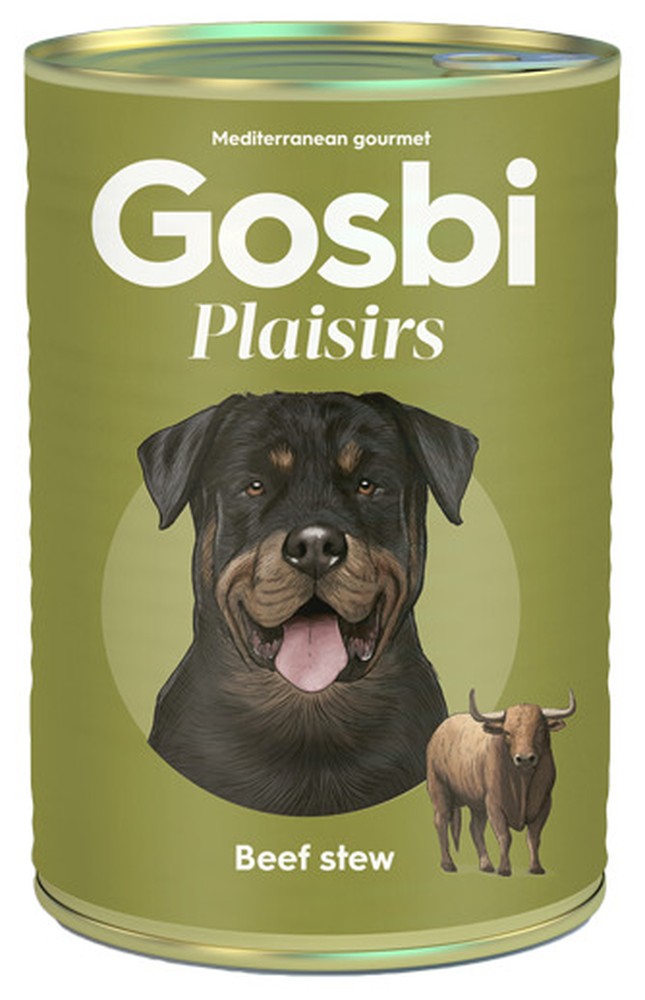 Gosbi Plaisirs Тушеная говядина консервы для собак 1