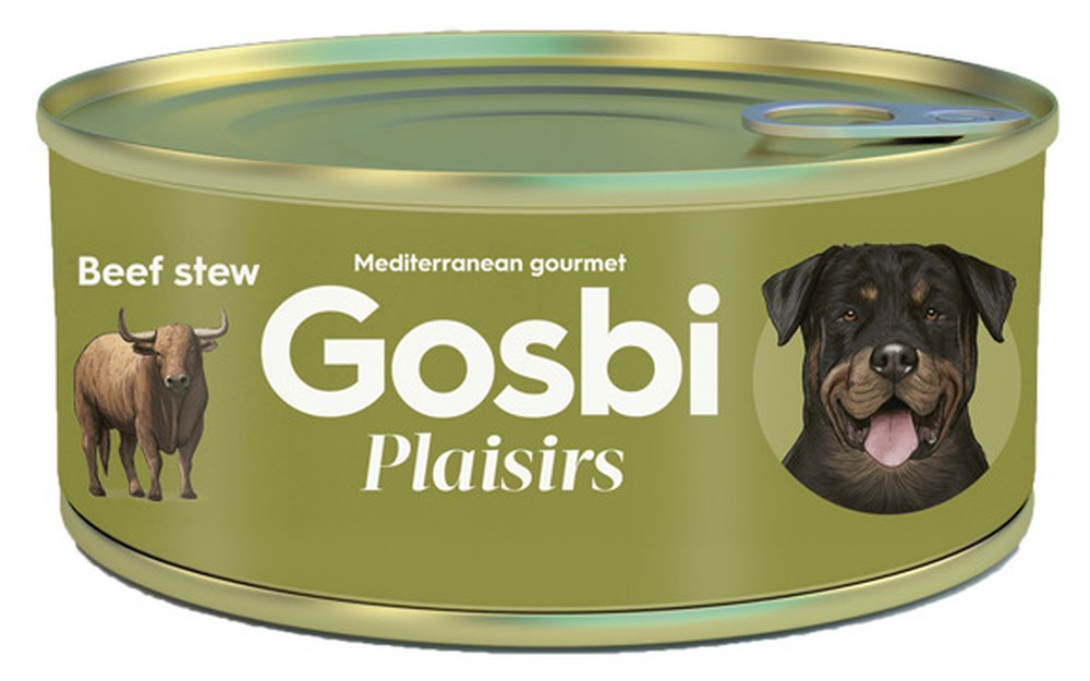 Gosbi Plaisirs Тушеная говядина консервы для собак 2
