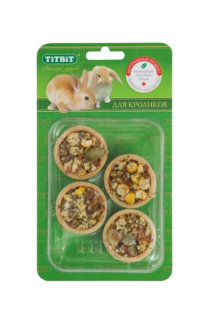 Тарталетки Титбит для кролика с морковью и тыквой 1
