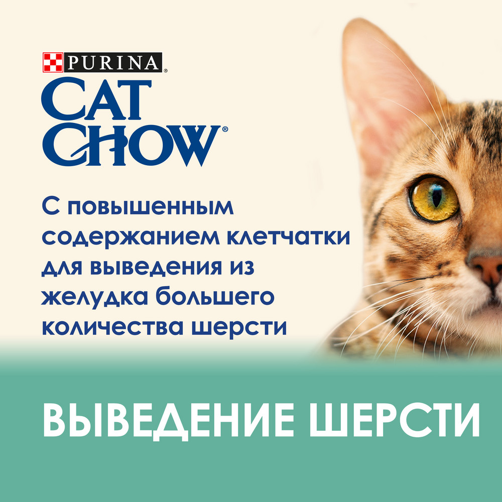 Cat Chow Hairball Курица/Зеленая фасоль пауч для кошек 85 г 2