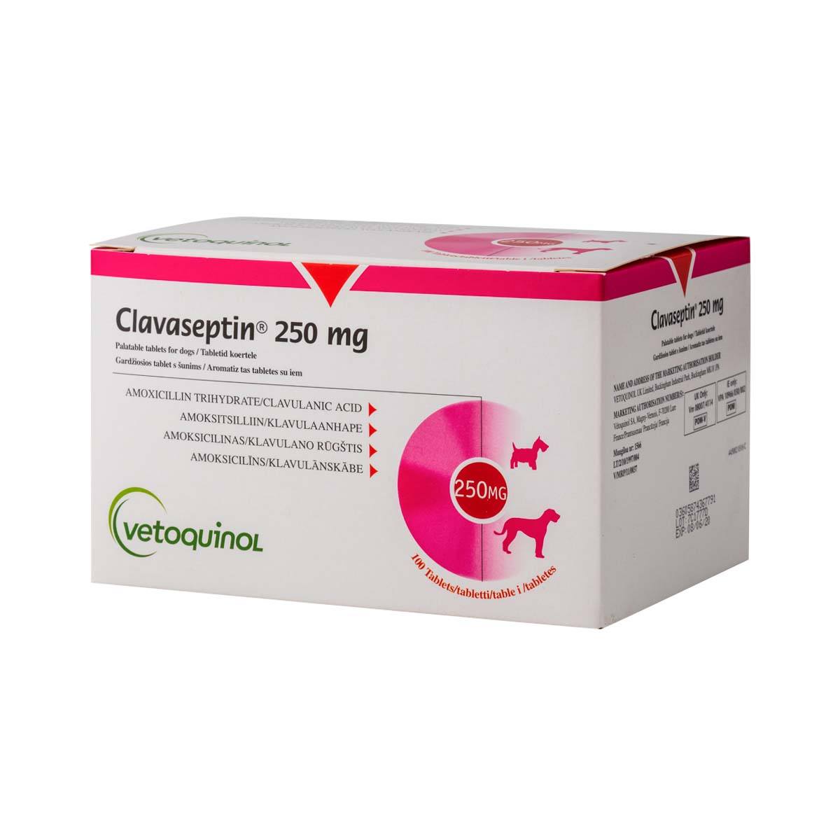 Клавасептин 250 мг таблетки для собак упаковка 10 шт 1