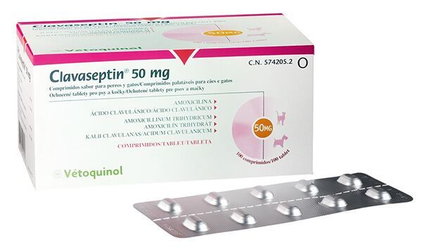 Клавасептин 50 мг таблетки для кошек и собак упаковка 10 шт 1