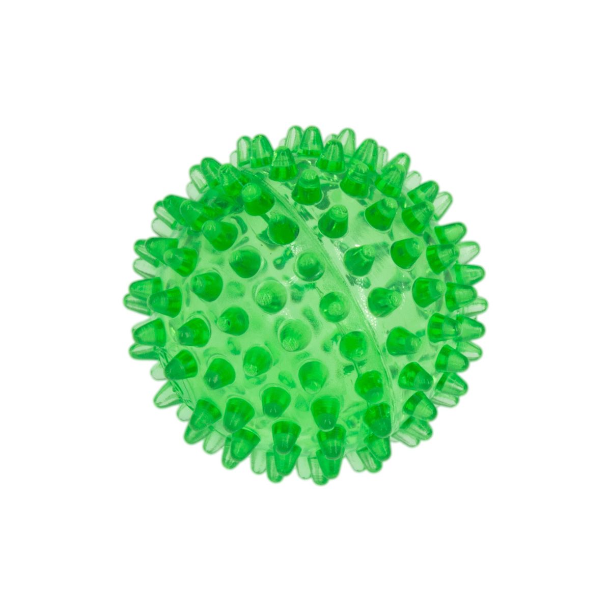 Мяч массажный Crystal ZooOne прозрачный зеленый для собак 5,5 см 1