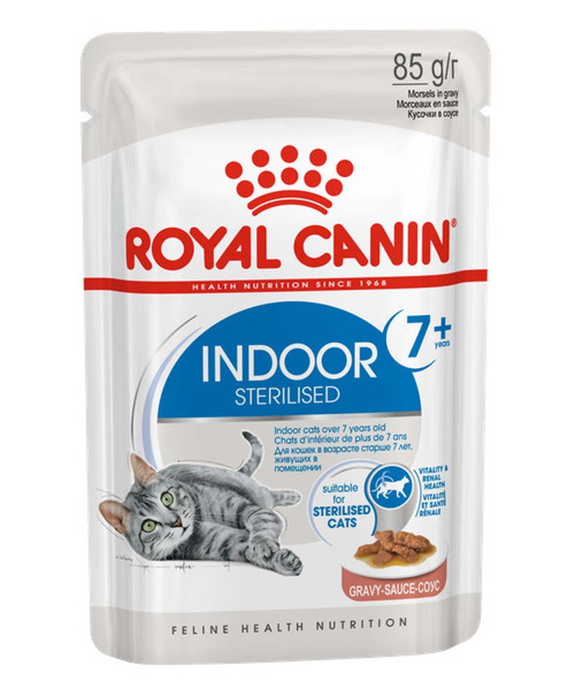Royal Canin Indoor Sterilised 7+ соус пауч для кошек 85 г 1