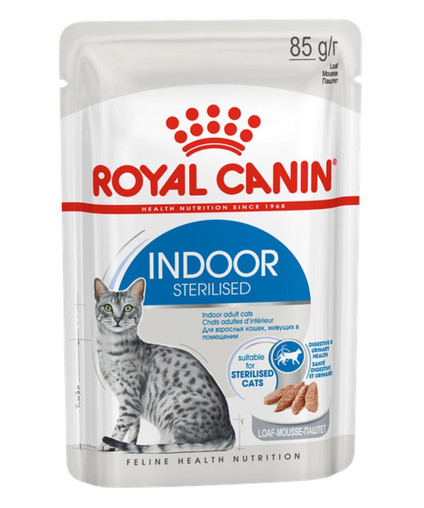 Royal Canin Indoor Sterilised паштет пауч для кошек 85 г 1