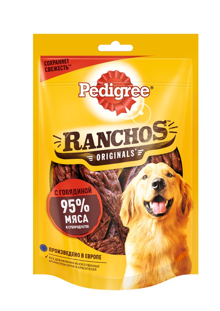 Лакомство Pedigree Ranchos говядина для собак 58 г 1