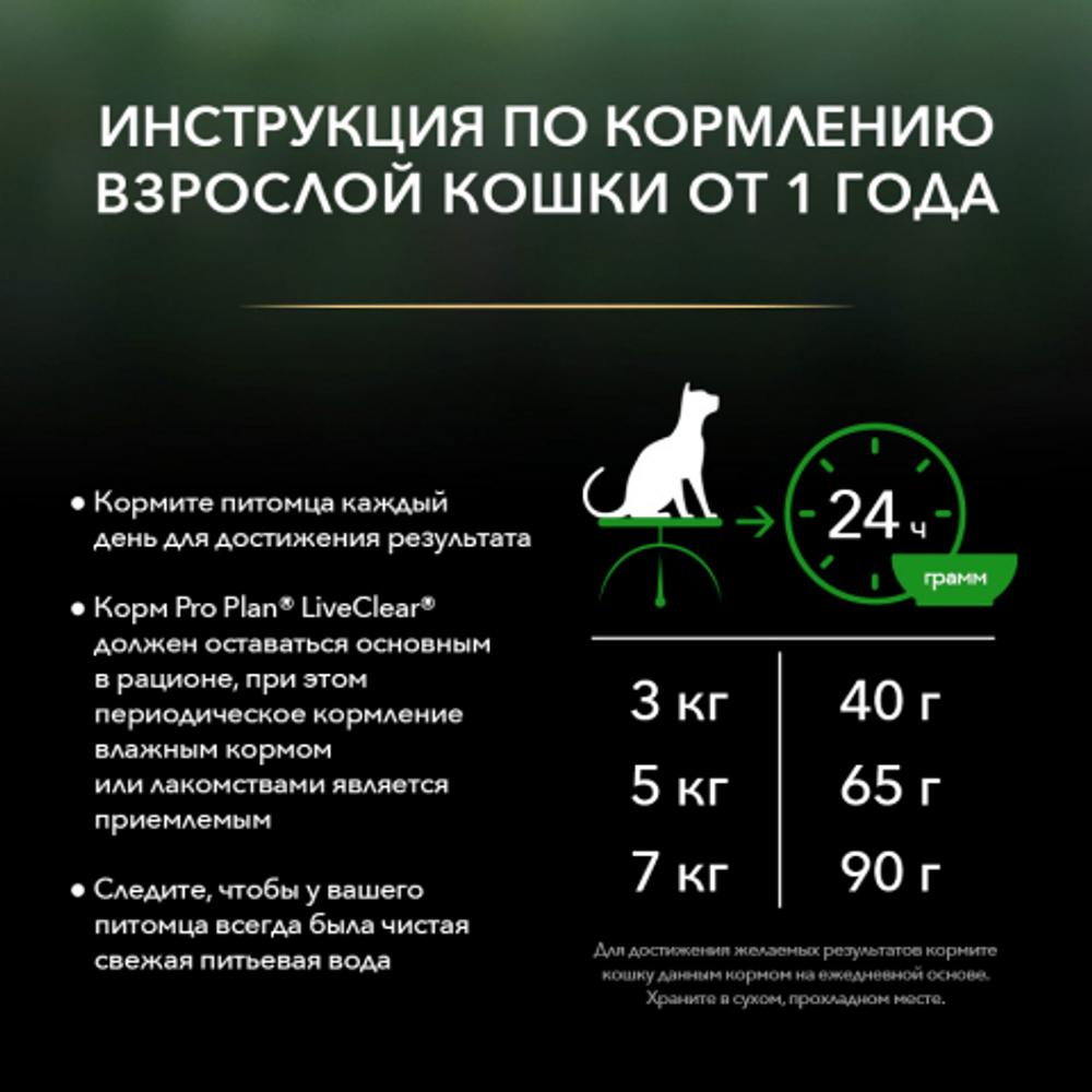 Pro Plan LIVE CLEAR Adult Sterilised Лосось для кошек 1,4 кг 4