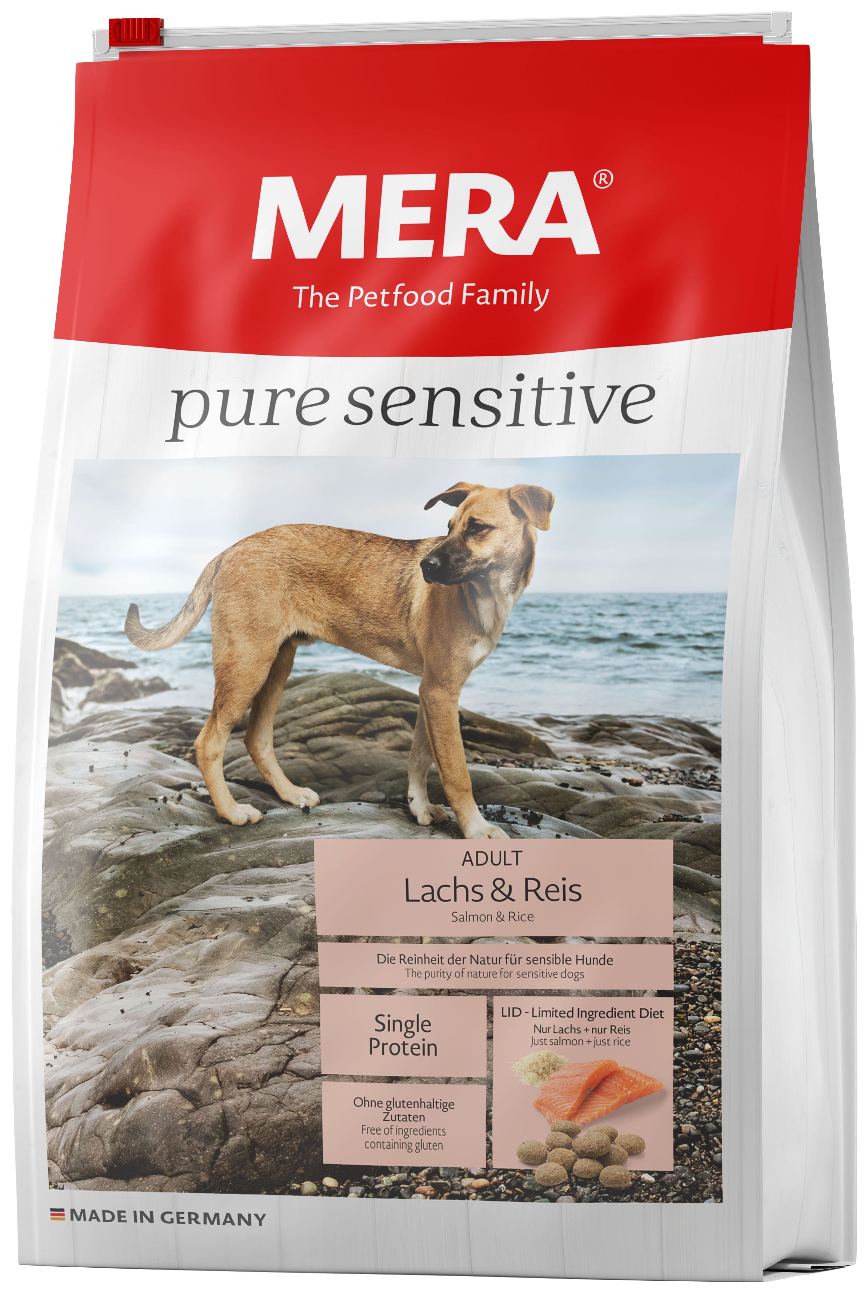 Mera Pure Sensitive Adult Лосось/Рис для собак 1
