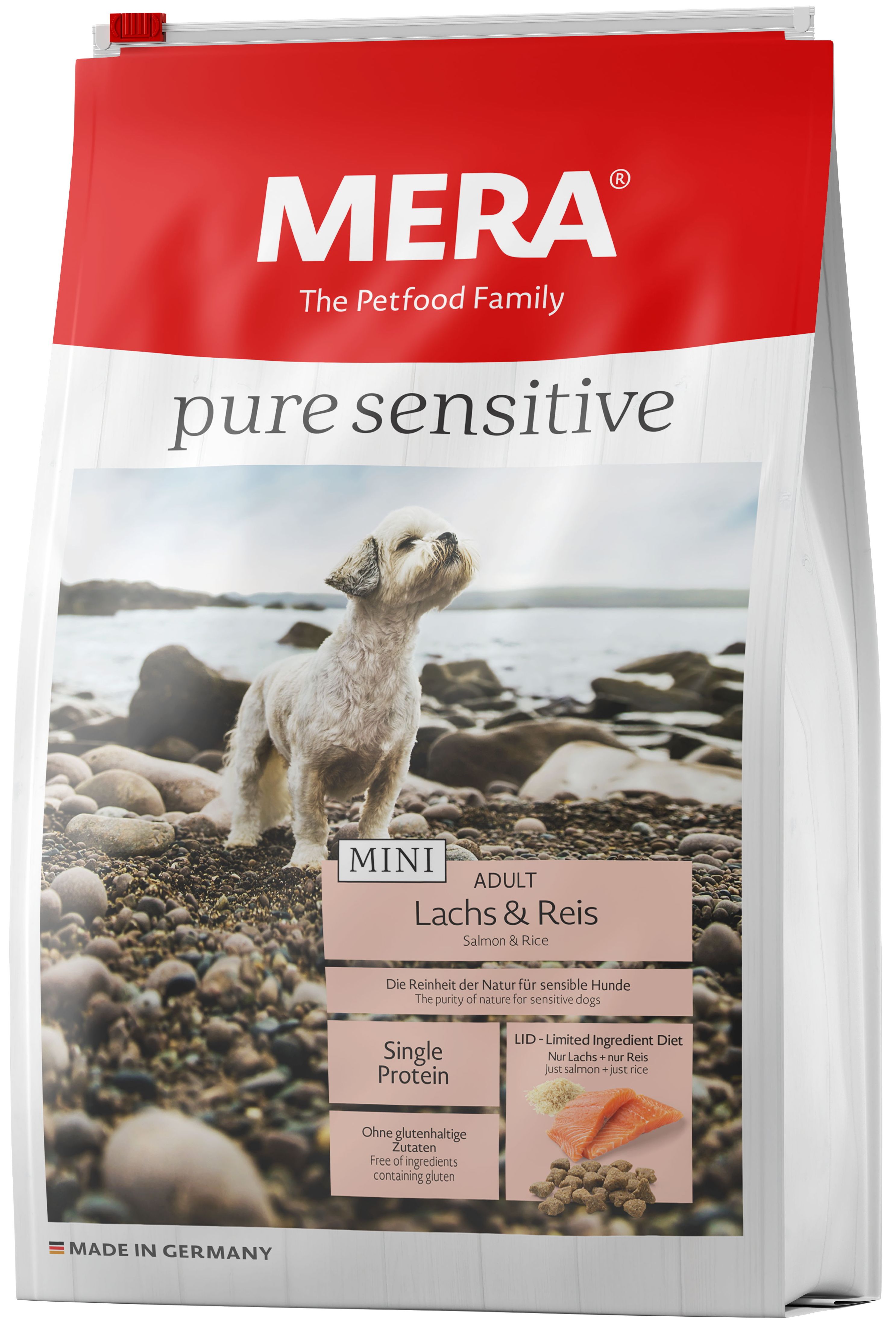 Mera Pure Sensitive Mini Adult Лосось/Рис для собак 1