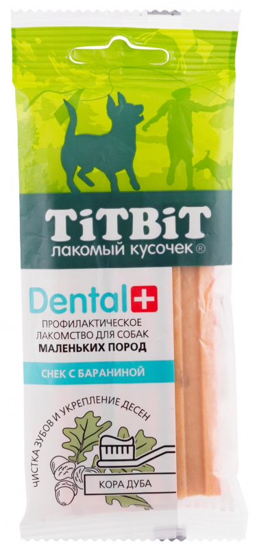 Лакомство Titbit Dental+ снек с бараниной для собак мелких пород 50 г