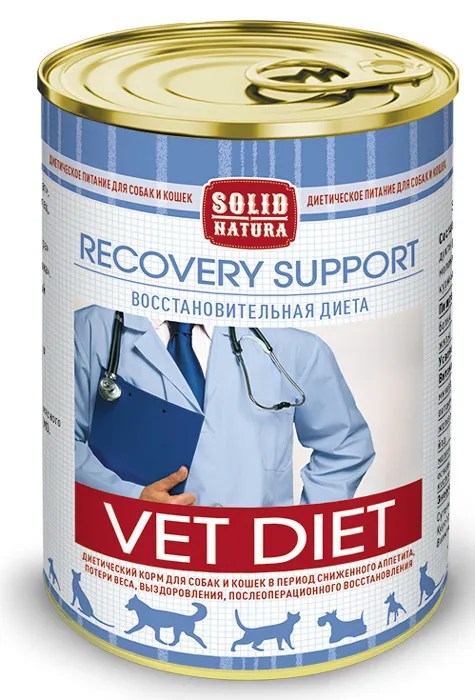 Solid Natura VET Recovery Support  консерва для кошек и собак 340 г	