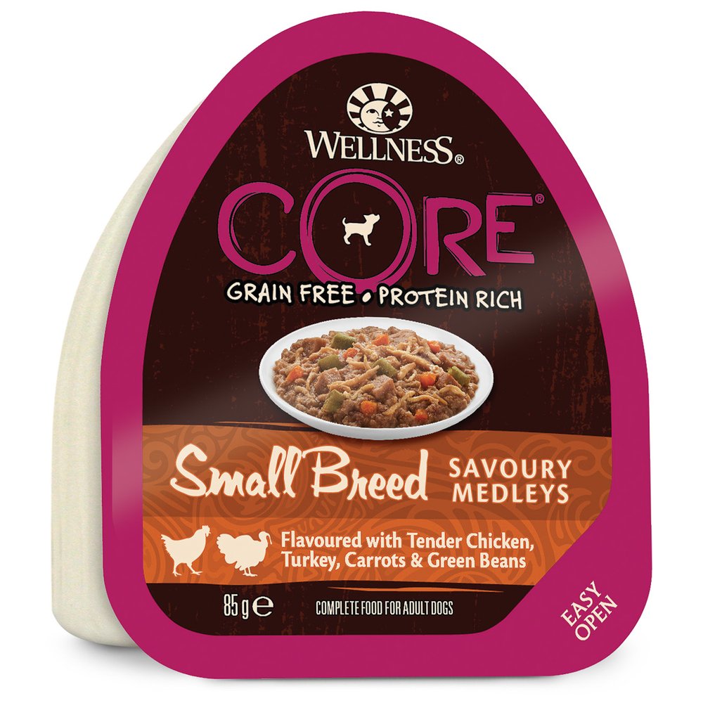 Wellness Core Adult Small Breed Dog Курица/Индейка/Морковь/Фасоль конс для собак 85 г 1
