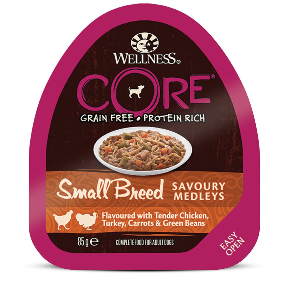 Wellness Core Adult Small Breed Dog Курица/Индейка/Морковь/Фасоль конс для собак 85 г 2