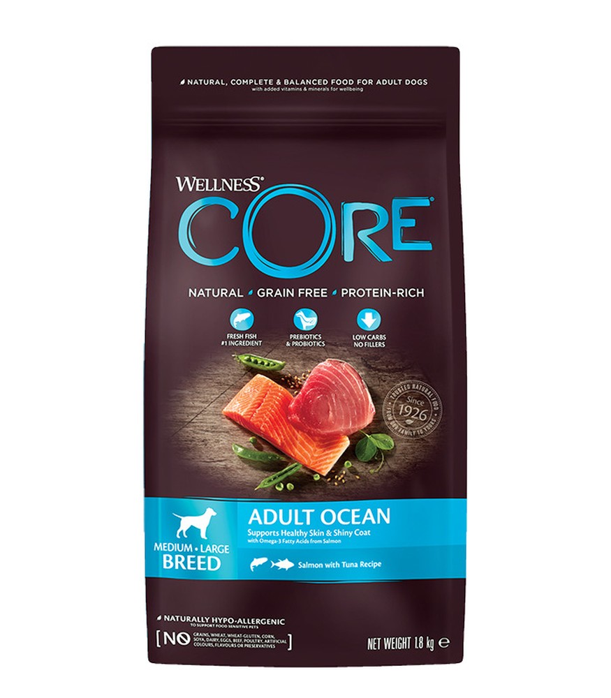 Wellness Core Medium/Large Adult Лосось/Тунец для собак