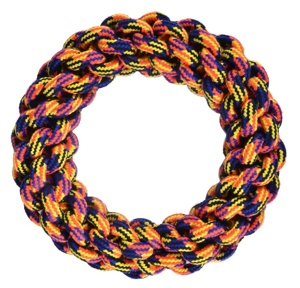 Игрушка Nunbell кольцо плетеное 18,5х4,5 см в ассортименте для собак