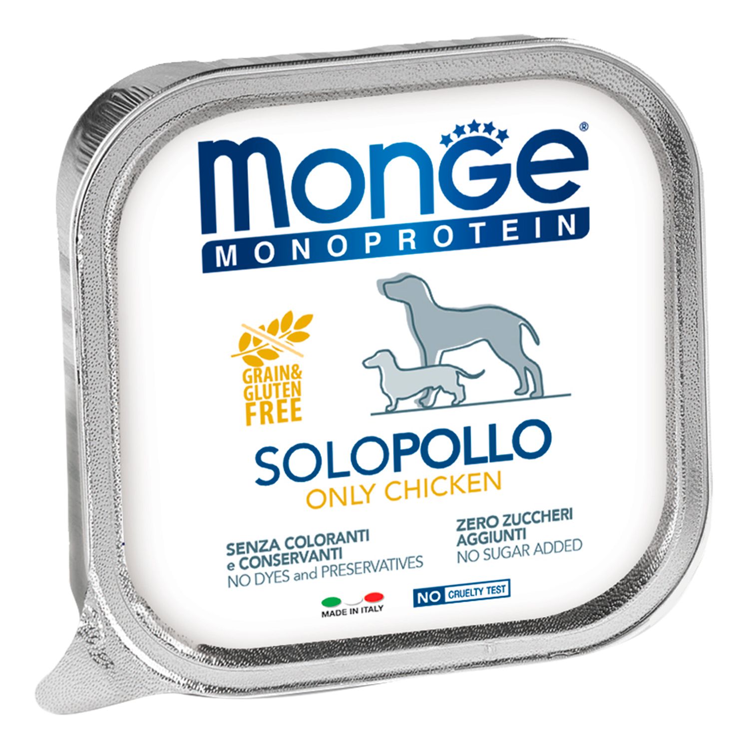 Monge Monoprotein Solo Курица паштет консервы для собак 1