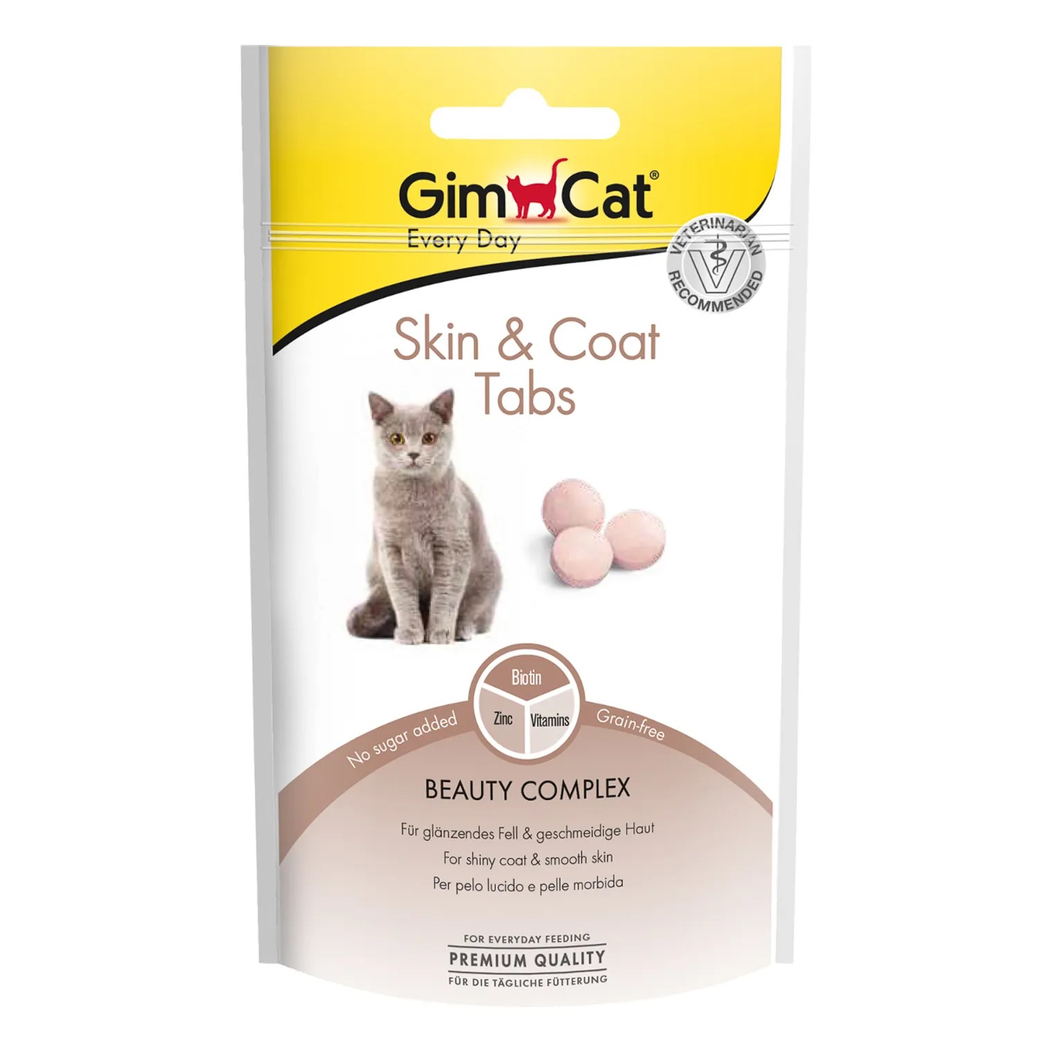 Витамины GimCat Skin&Coat табл для кошек 40 г 1