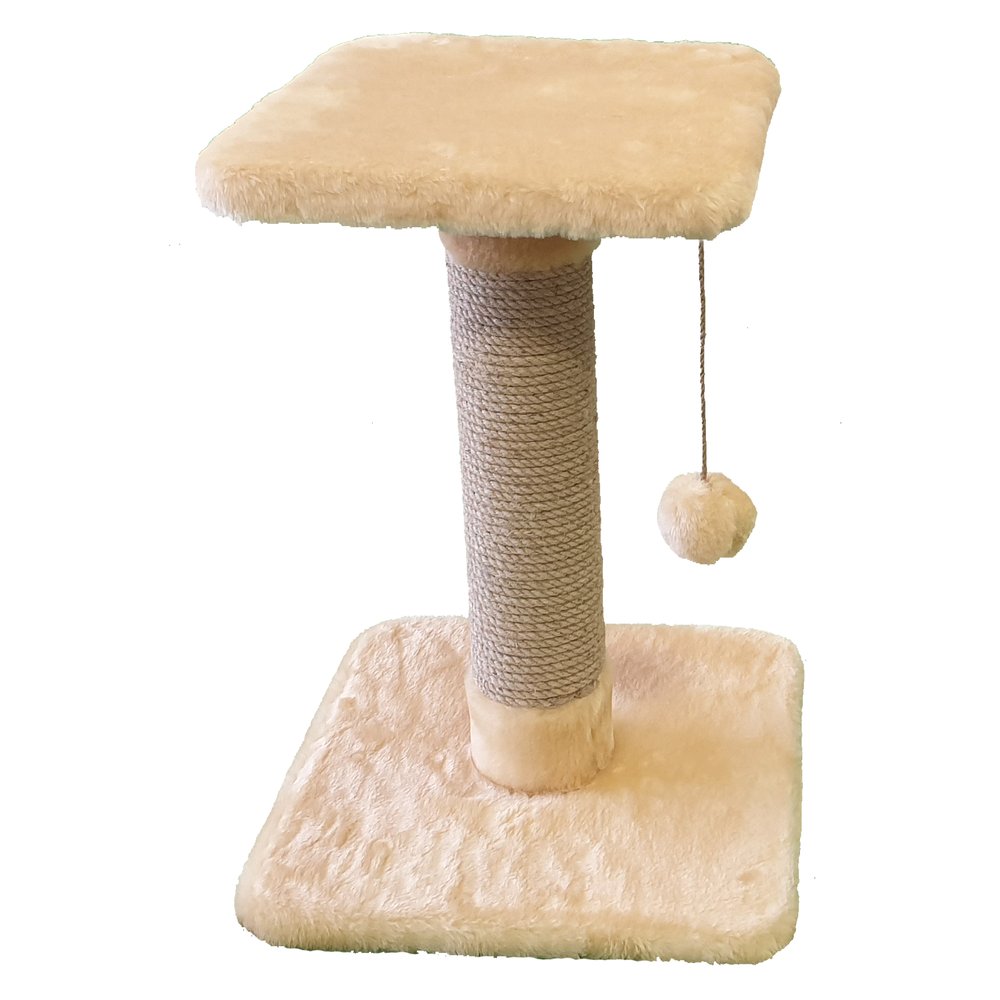 Когтеточка-столбик Манул джут квадратный 35*35*50 см для кошек