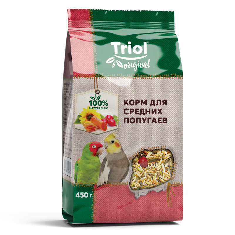 Тriol Original корм для средних попугаев 450 г