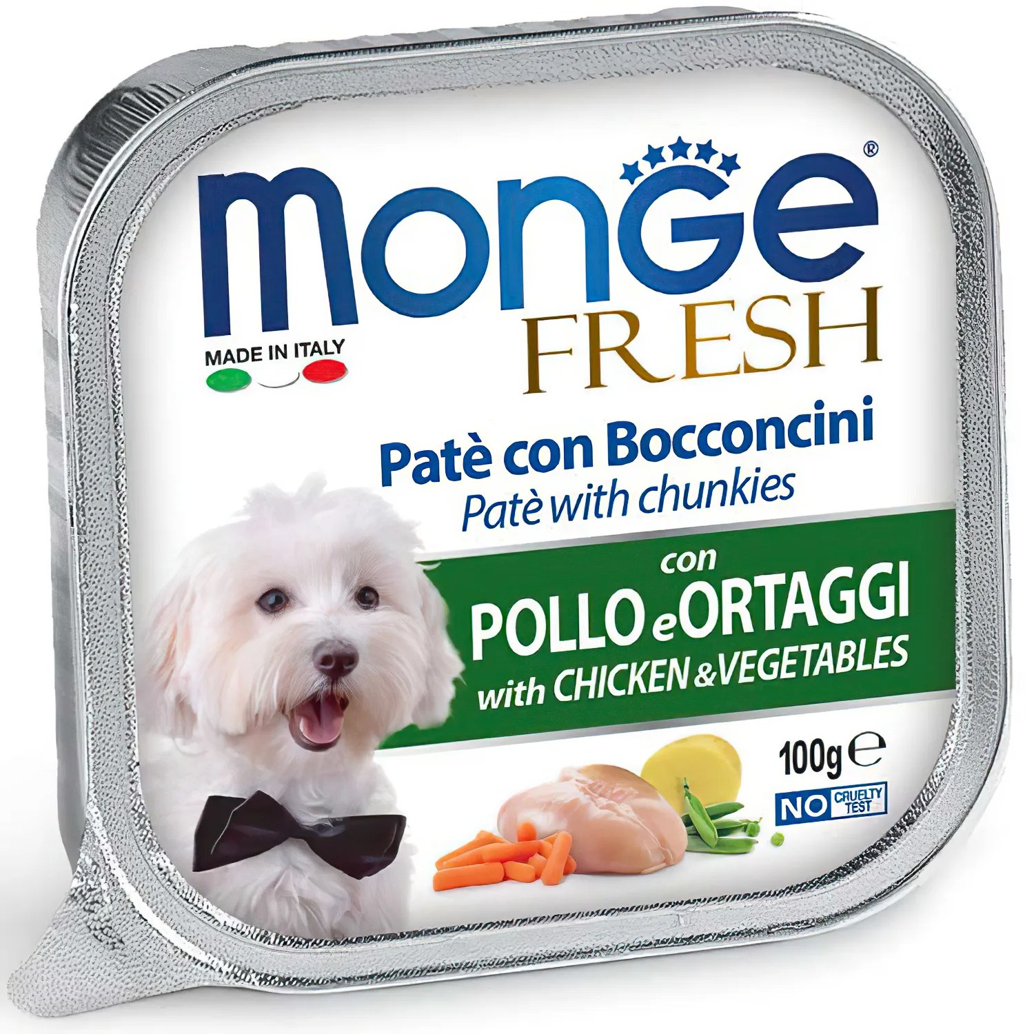 Monge Fresh Курица/Овощи ламистер для собак 100 г 1