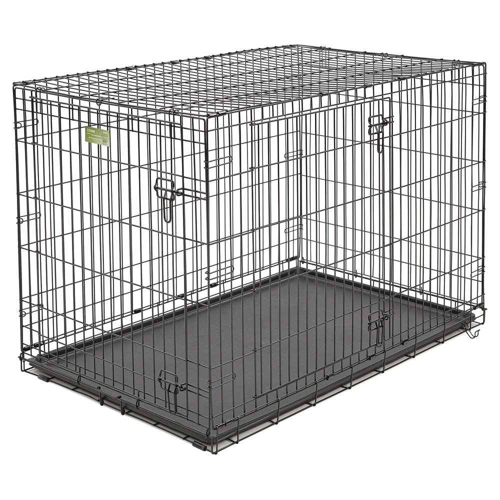Клетка Midwest iCrate 2 двери черная для животных 122*76*84 см 2
