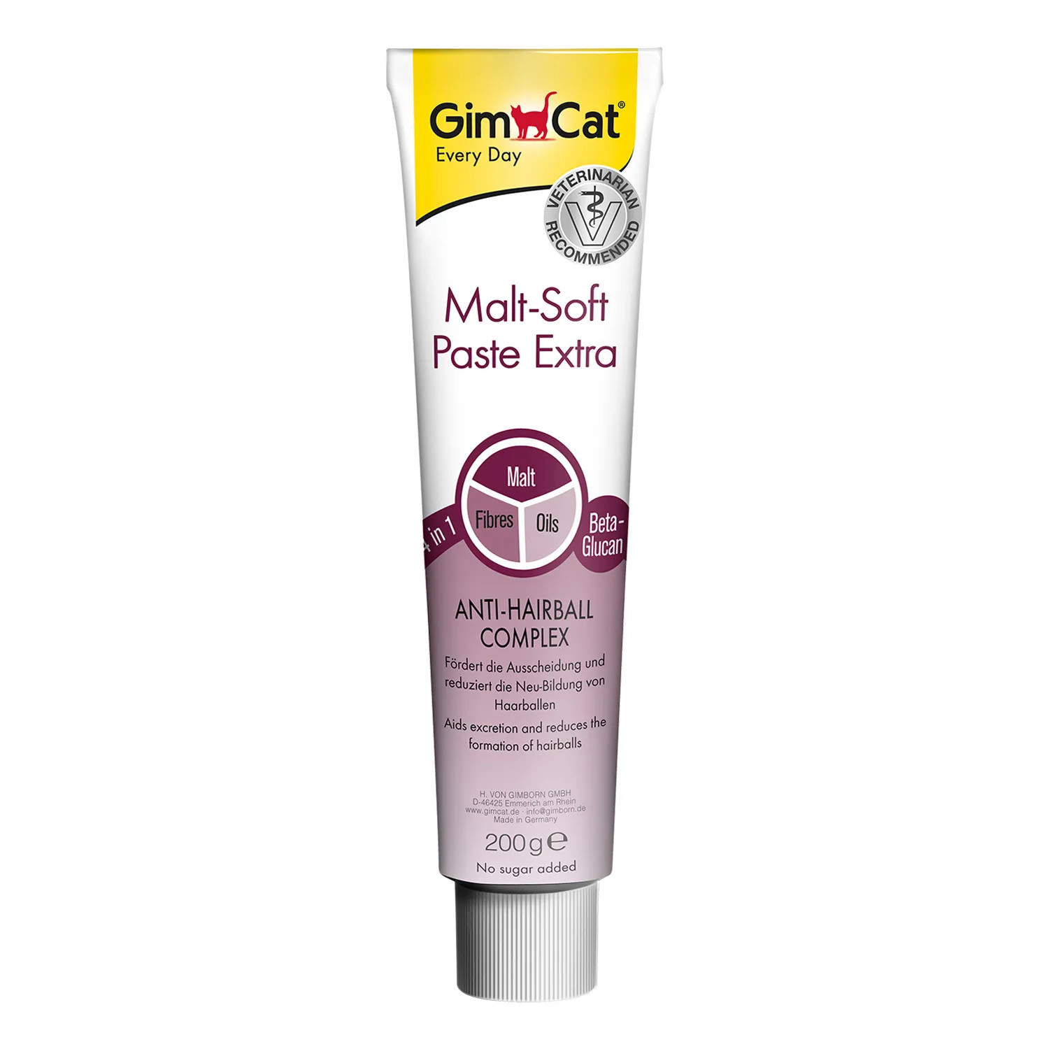 GimCat Malt-Soft Paste Extra Паста для выведения шерсти для кошек 200 г 2