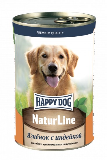 Happy Dog Nature Line Ягненок/Индейка конс для собак 410 г 1