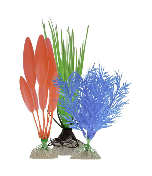 GloFish Набор Растений (S синее, М зеленое, L оранжевое) 1