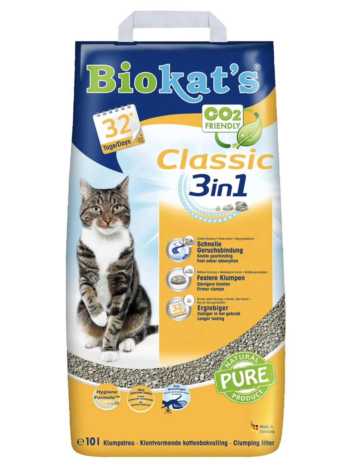 Наполнитель BIOKAT'S CLASSIC комкующийся для кошек 1