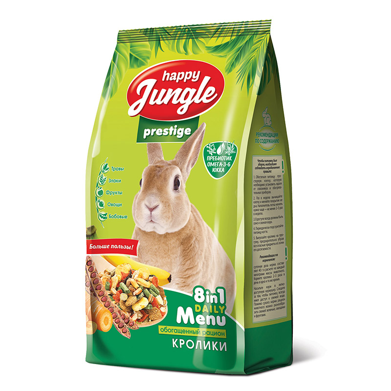 Корм Happy Jungle Prestige для кроликов 500 г