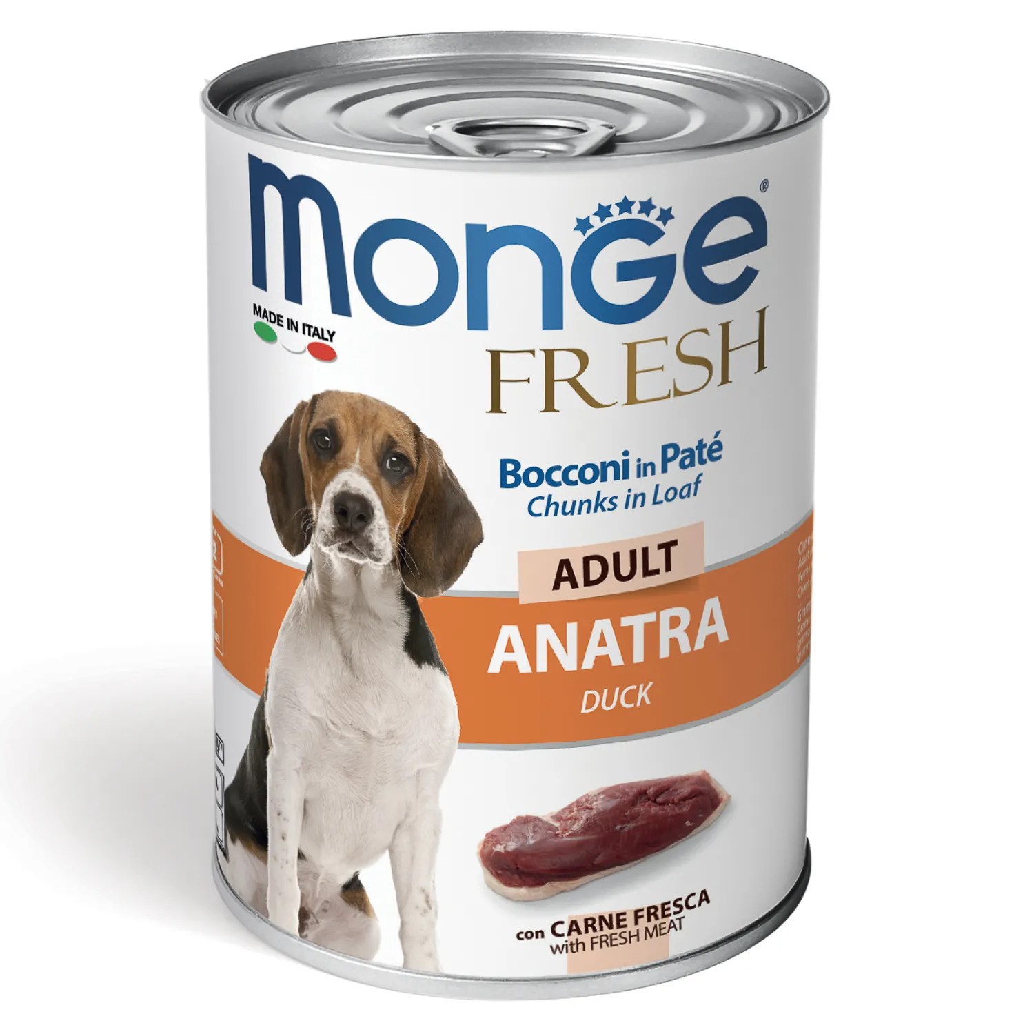 Monge Fresh Мясной рулет Утка консервы для собак 400 г 1